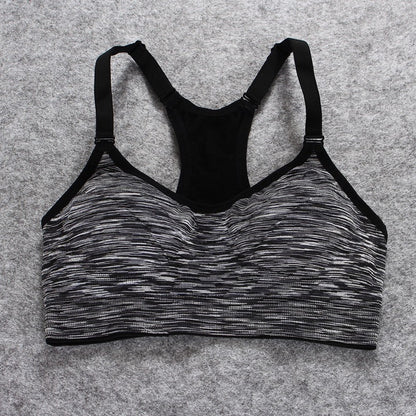 Sports Bra, Stretch Push Up Padded Fitness Vest ,Breathable Seamless Underwear Yoga Running Tops