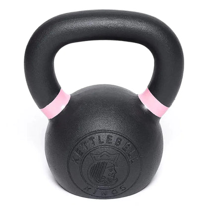 Kettlebell Kings Powder Coated Kettlebells Weight 8KG - Hand weights Workout Gym Equipment and Strength Training Sets for Women and Men - Weights Set for Home Gym (4-48KG)
